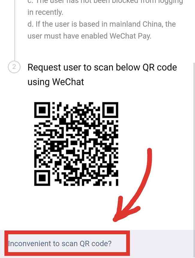 Scan wechat qr code login without 4 ways