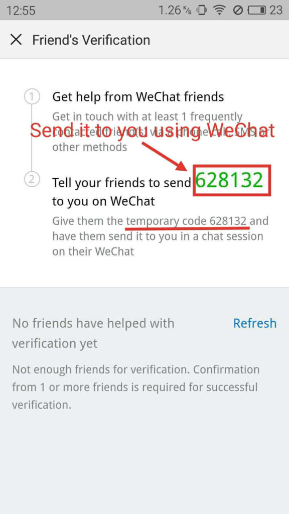 Sign invalid phone number wechat up FAQ